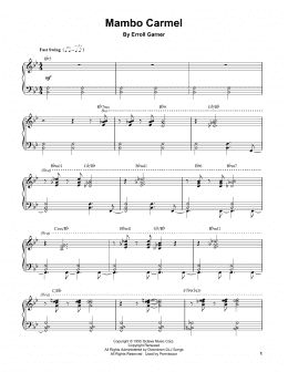 page one of Mambo Carmel (Piano Transcription)