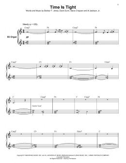page one of Time Is Tight (Keyboard Transcription)