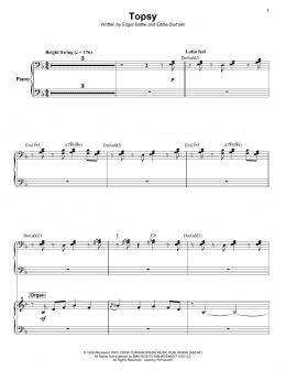 page one of Topsy (Keyboard Transcription)