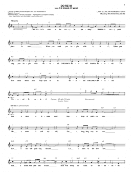 page one of Do-Re-Mi (Lead Sheet / Fake Book)