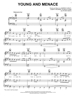 page one of Young And Menace (Piano, Vocal & Guitar Chords (Right-Hand Melody))