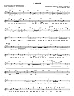 page one of 18 And Life (Lead Sheet / Fake Book)