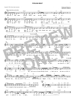 page one of Foolish Beat (Lead Sheet / Fake Book)