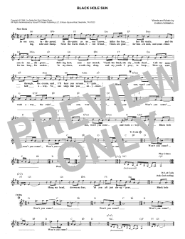 page one of Black Hole Sun (Lead Sheet / Fake Book)