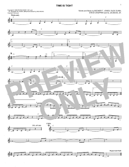 page one of Time Is Tight (Lead Sheet / Fake Book)