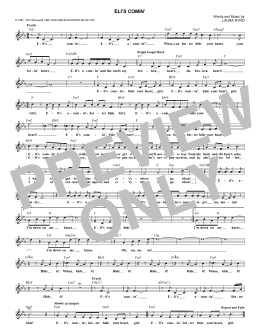 page one of Eli's Comin' (Lead Sheet / Fake Book)