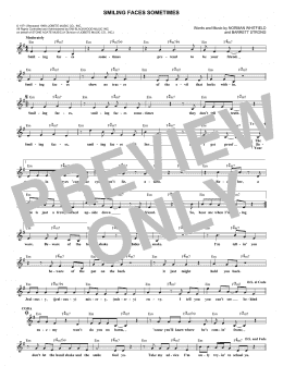 page one of Smiling Faces Sometimes (Lead Sheet / Fake Book)