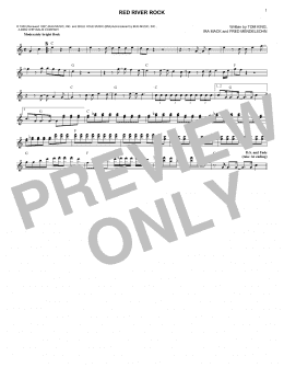 page one of Red River Rock (Lead Sheet / Fake Book)