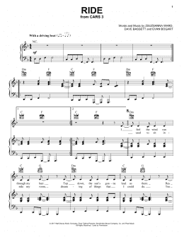 page one of Ride (Piano, Vocal & Guitar Chords (Right-Hand Melody))