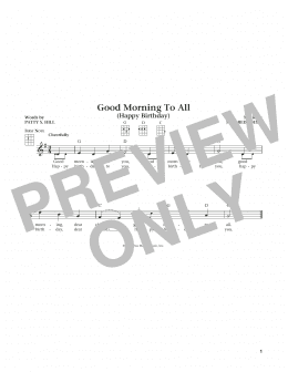 page one of Good Morning To All (from The Daily Ukulele) (arr. Liz and Jim Beloff) (Ukulele)
