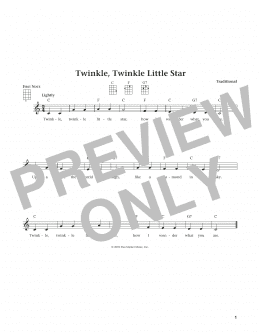 page one of Twinkle, Twinkle Little Star (from The Daily Ukulele) (arr. Liz and Jim Beloff) (Ukulele)