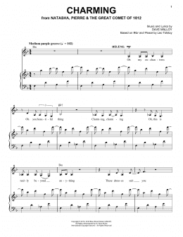 page one of Charming (Piano & Vocal)