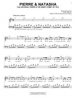 page one of Pierre & Natasha (Piano & Vocal)