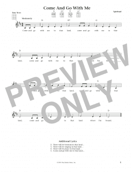 page one of Come And Go With Me (from The Daily Ukulele) (arr. Liz and Jim Beloff) (Ukulele)