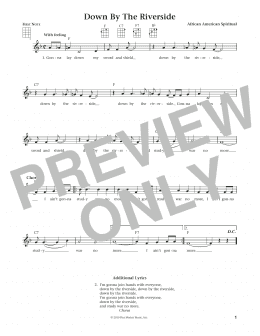 page one of Down By The Riverside (from The Daily Ukulele) (arr. Liz and Jim Beloff) (Ukulele)