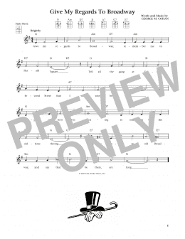 page one of Give My Regards To Broadway (from The Daily Ukulele) (arr. Liz and Jim Beloff) (Ukulele)