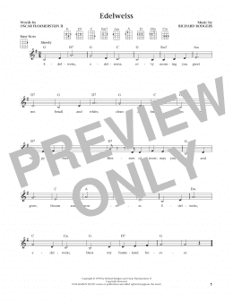 page one of Edelweiss (from The Daily Ukulele) (arr. Liz and Jim Beloff) (Ukulele)