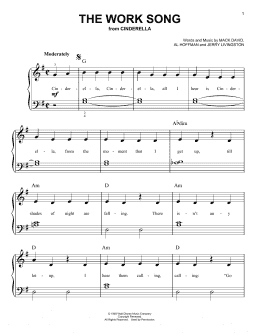 page one of The Work Song (Easy Piano)