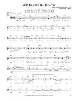 page one of Why Do Fools Fall In Love (from The Daily Ukulele) (arr. Liz and Jim Beloff) (Ukulele)