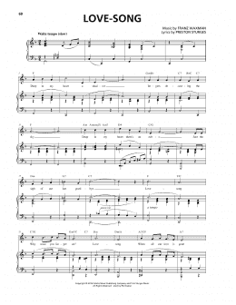 page one of Love-Song (Piano, Vocal & Guitar Chords (Right-Hand Melody))