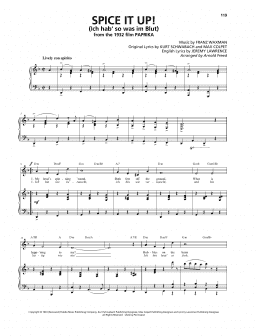 page one of Spice It Up! (Ich hab' so was im Blut) (Piano, Vocal & Guitar Chords (Right-Hand Melody))