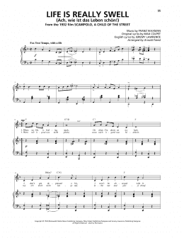 page one of Life Is Really Swell (Ach wie ist das Leben schön!) (Piano, Vocal & Guitar Chords (Right-Hand Melody))