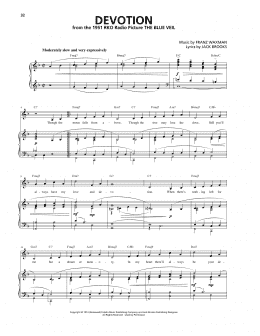 page one of Devotion (Piano, Vocal & Guitar Chords (Right-Hand Melody))