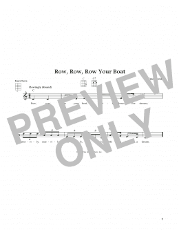 page one of Row, Row, Row Your Boat (from The Daily Ukulele) (arr. Liz and Jim Beloff) (Ukulele)
