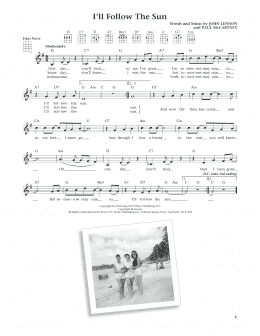 page one of I'll Follow The Sun (from The Daily Ukulele) (arr. Liz and Jim Beloff) (Ukulele)