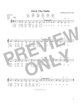 page one of Deck The Hall (from The Daily Ukulele) (arr. Liz and Jim Beloff) (Ukulele)