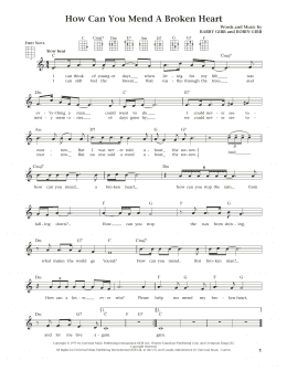 page one of How Can You Mend A Broken Heart (from The Daily Ukulele) (arr. Liz and Jim Beloff) (Ukulele)