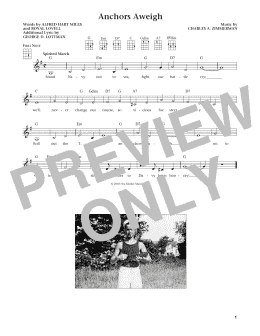 page one of Anchors Aweigh (from The Daily Ukulele) (arr. Liz and Jim Beloff) (Ukulele)