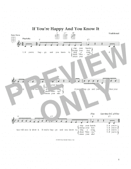 page one of If You're Happy And You Know It (from The Daily Ukulele) (arr. Liz and Jim Beloff) (Ukulele)