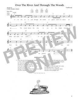 page one of Over The River And Through The Woods (from The Daily Ukulele) (arr. Liz and Jim Beloff) (Ukulele)
