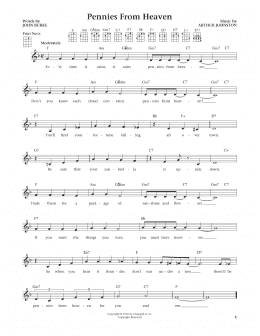 page one of Pennies From Heaven (from The Daily Ukulele) (arr. Liz and Jim Beloff) (Ukulele)