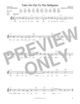 page one of Take Me Out To The Ball Game (from The Daily Ukulele) (arr. Liz and Jim Beloff) (Ukulele)