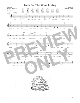 page one of Look For The Silver Lining (from The Daily Ukulele) (arr. Liz and Jim Beloff) (Ukulele)