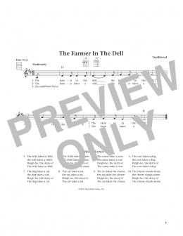 page one of The Farmer In The Dell (from The Daily Ukulele) (arr. Liz and Jim Beloff) (Ukulele)