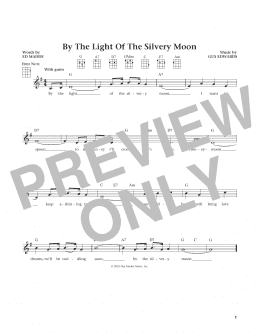 page one of By The Light Of The Silvery Moon (from The Daily Ukulele) (arr. Liz and Jim Beloff) (Ukulele)