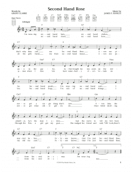 page one of Second Hand Rose (from The Daily Ukulele) (arr. Liz and Jim Beloff) (Ukulele)
