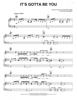 page one of It's Gotta Be You (Piano, Vocal & Guitar Chords (Right-Hand Melody))