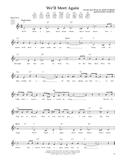 page one of We'll Meet Again (from The Daily Ukulele) (arr. Liz and Jim Beloff) (Ukulele)