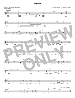 page one of Sky High (Lead Sheet / Fake Book)