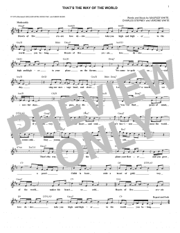 page one of That's The Way Of The World (Lead Sheet / Fake Book)