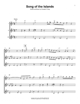 page one of Song Of The Islands (Ukulele Ensemble)
