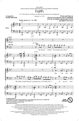 page one of Faith (3-Part Mixed Choir)