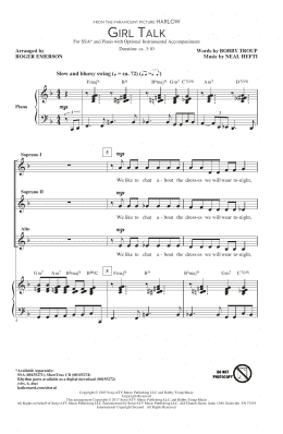 page one of Girl Talk (SSA Choir)