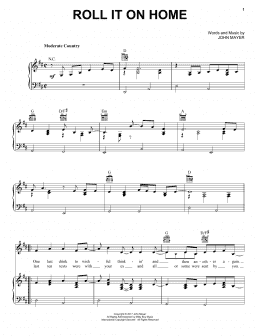 page one of Roll It On Home (Piano, Vocal & Guitar Chords (Right-Hand Melody))