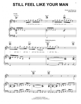 page one of Still Feel Like Your Man (Piano, Vocal & Guitar Chords (Right-Hand Melody))