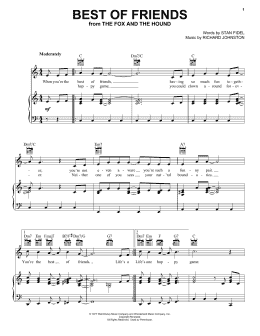 page one of Best Of Friends (from The Fox And The Hound) (Piano, Vocal & Guitar Chords (Right-Hand Melody))